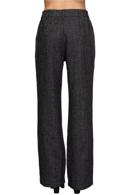 Gray checkered pants on a gray background