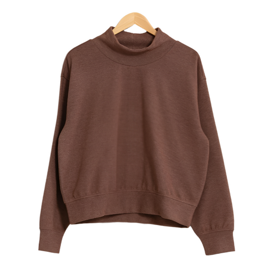 Chesnut Funnel Neck Sweatshirt