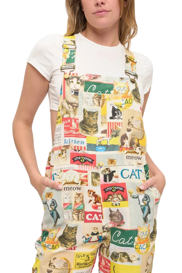 Retro Cat Overalls