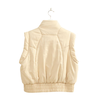 Beige Versatile Puffer Vest