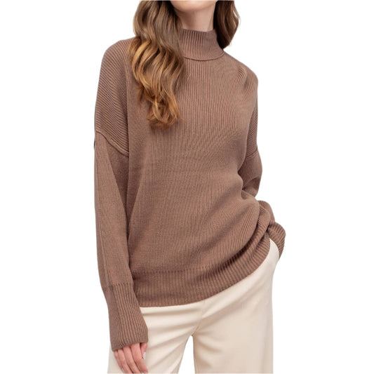 Mocha Mock Sweater