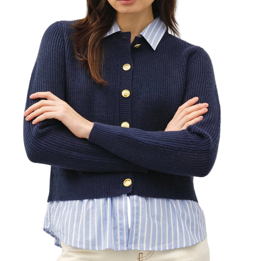 2fer Cardie Navy