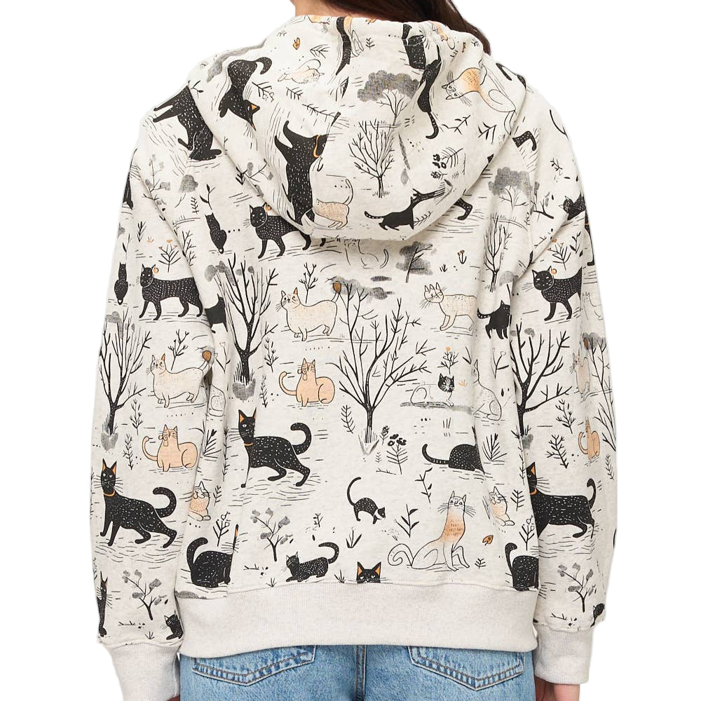 Cats in Forest Hoodie