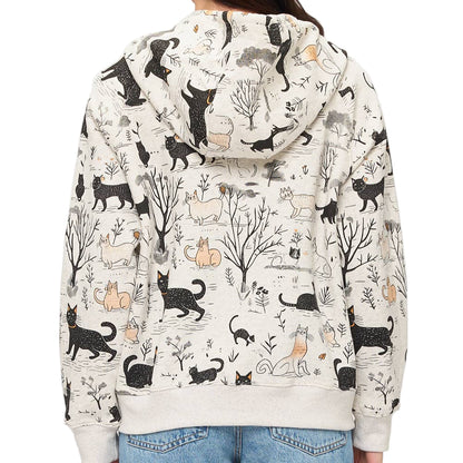 Cats in Forest Hoodie