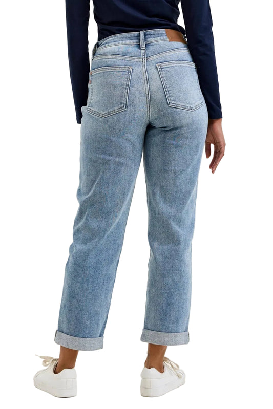 MR "BILLIE" Boyfriend LT Light Iced Indigo Jean
