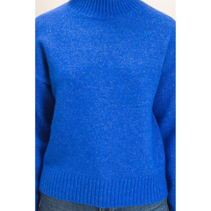 Cobalt Blue High Neck Sweater