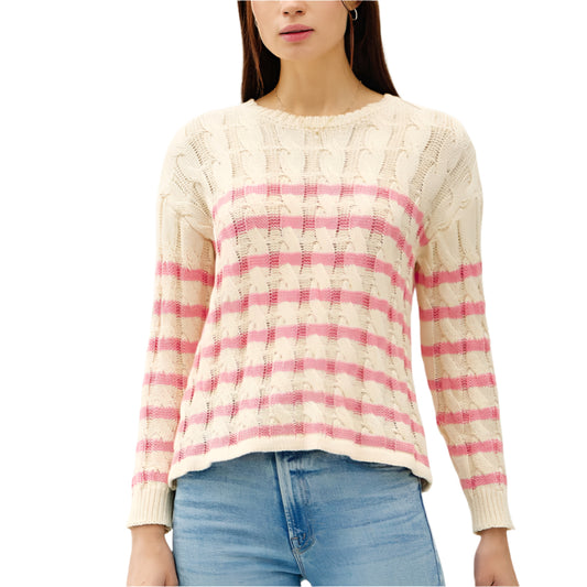 Chunky Pink Cotton Sweater