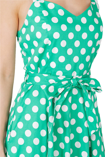 Perfect Polka 🟢 Dot  Cotton Dress