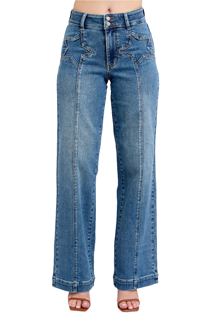 Judy Blue Indigo Wash Star Jean