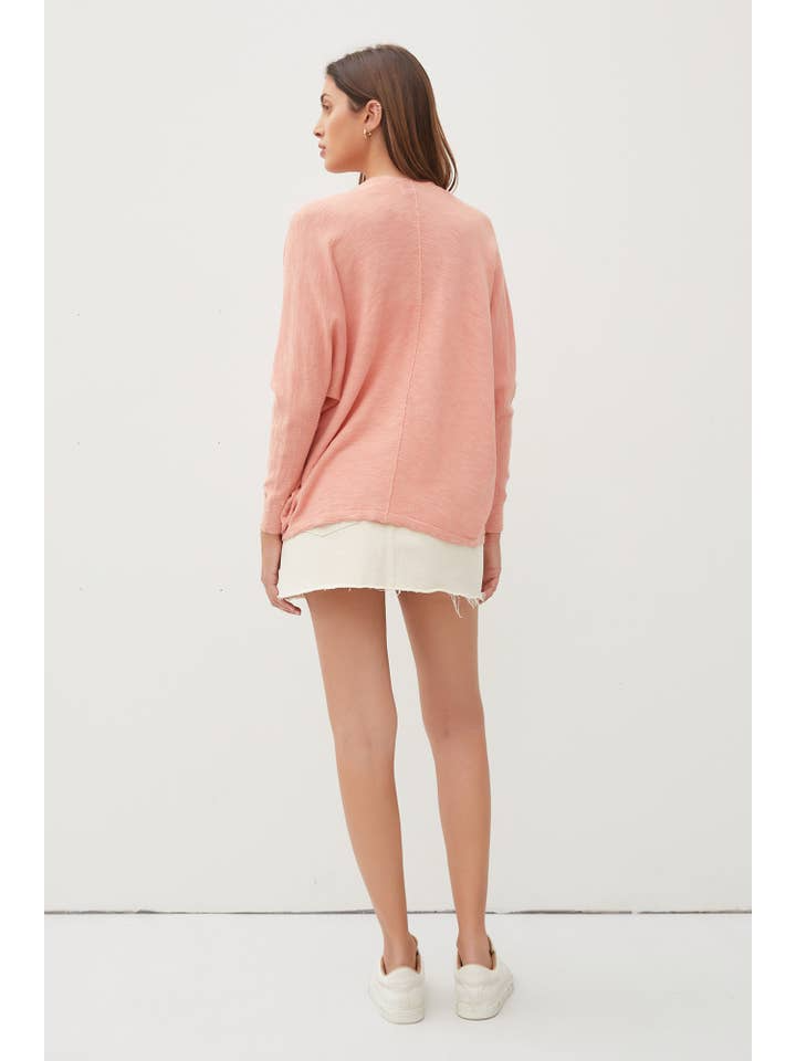 Open Front Dolman Sleeve - Apricot