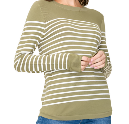 Classic Style Sweater - Sage