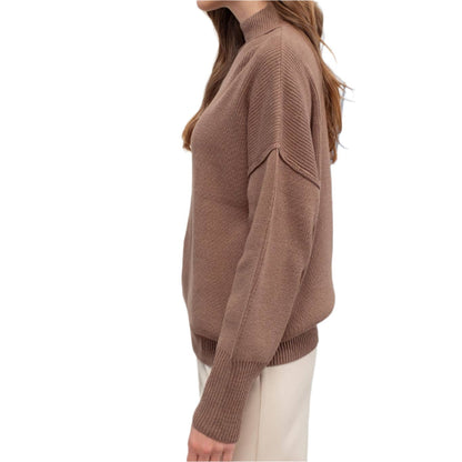 Mocha Mock Sweater