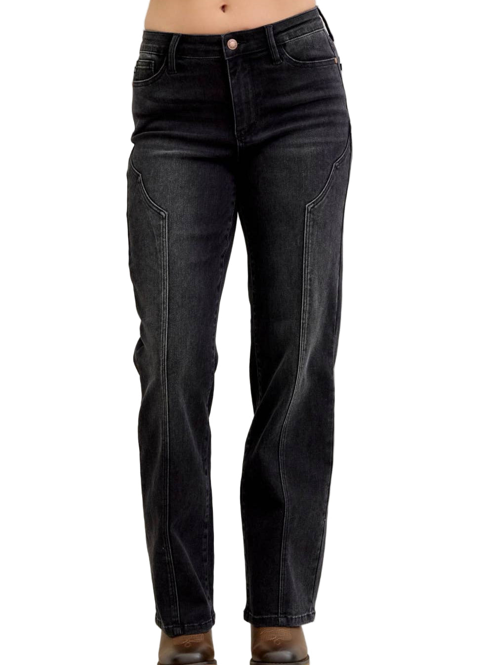 Mid-Rise Straight Western Jean