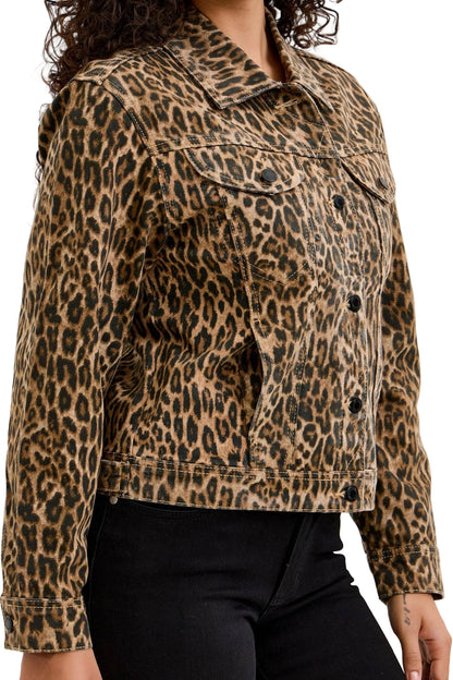 R.M. CICLY Leopard Jacket