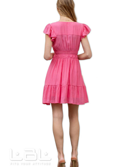 Playful Pink Mini Dress
