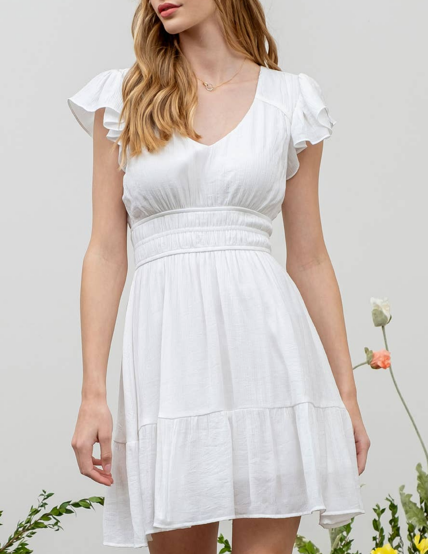 White Love Mini Dress