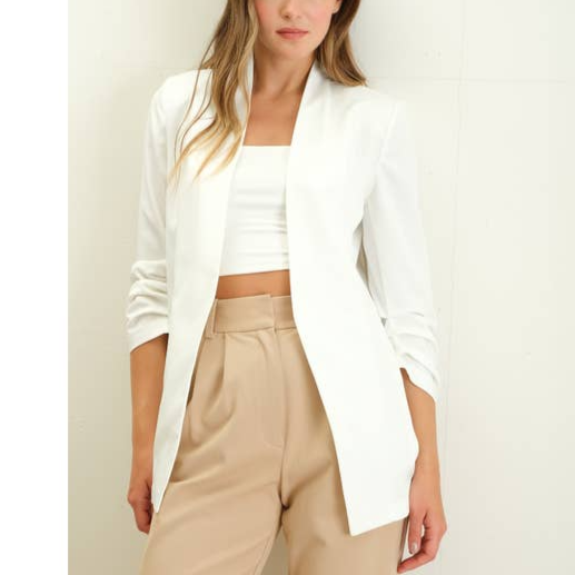 Spring White Blazer