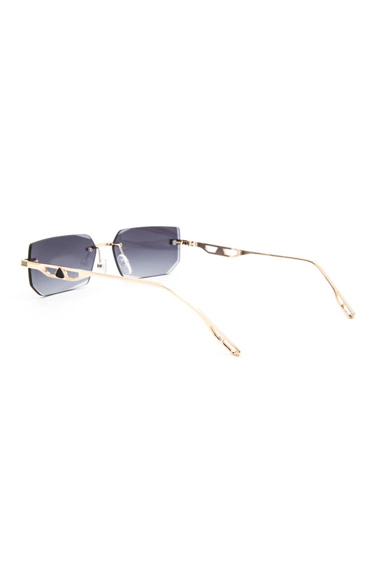 Rimless Skinny Sunglasses