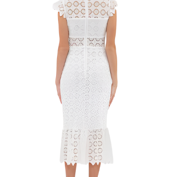 White Lace Garden Party Dress