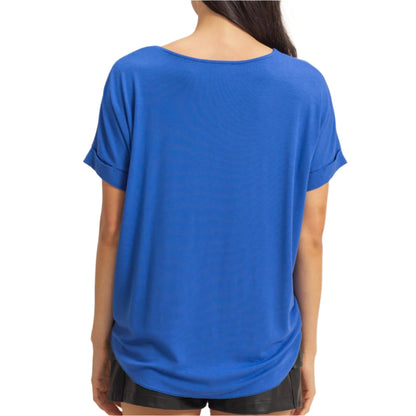 L B L Easy Fit Top COBALT