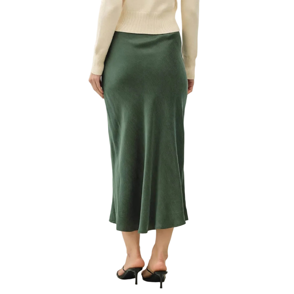 [NEW SHADE] Emerald Silky Suede Skirt