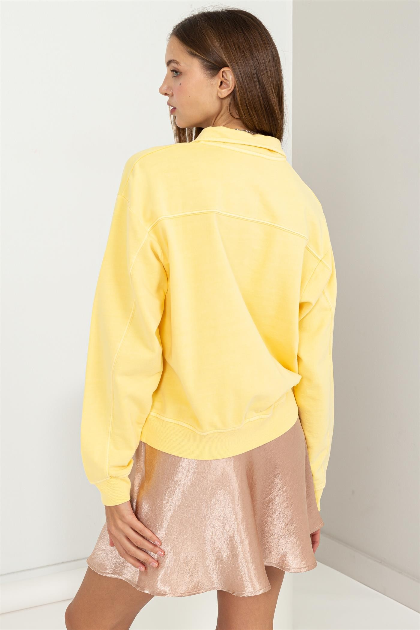 Playful Causal Cotton Pullover - Pineapple