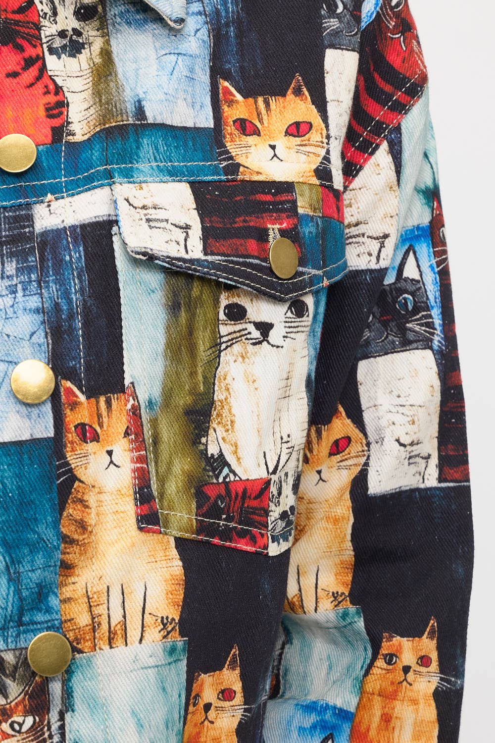 Cat Patchwork Jacket