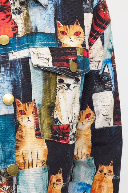 Cat Patchwork Jacket