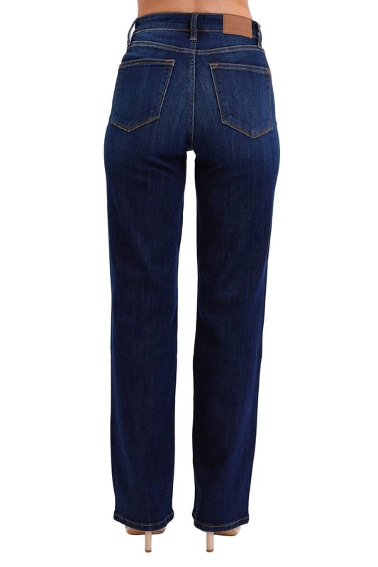 Blue jeans on a white background