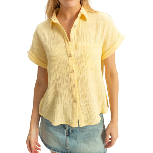 Yellow Double Gauze Shirt