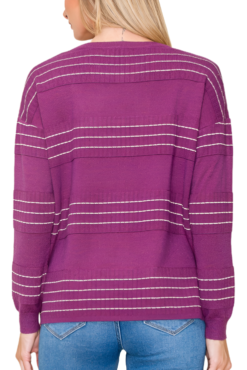 Stitch Striped Sweater