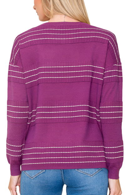 Stitch Striped Sweater