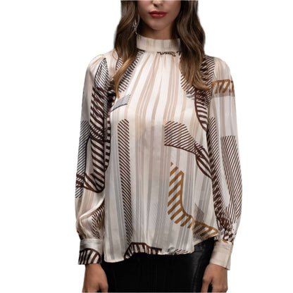 High-Neck Blouse