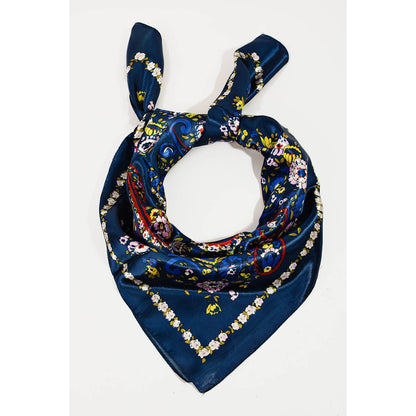 Floral Paisley Print Scarf