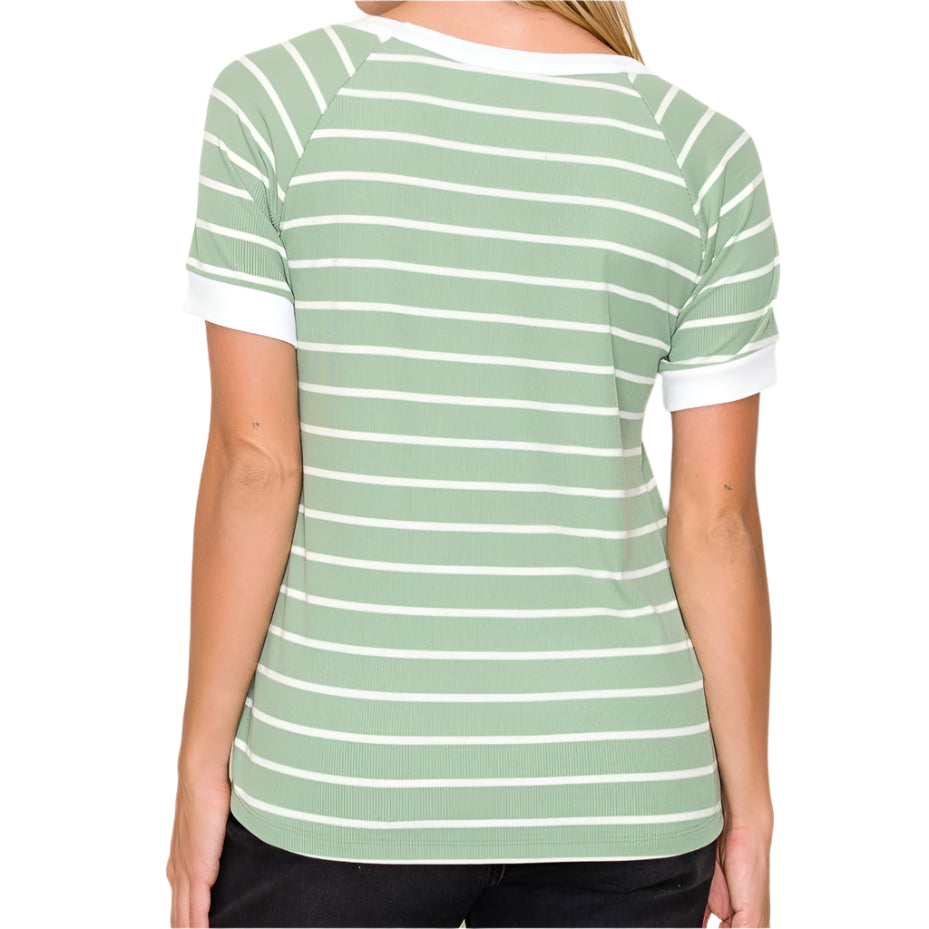 Green Baseball Tee