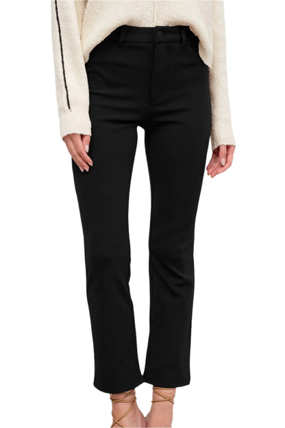 "The Jackie O Pant" aka High Wasit Straight Leg Cropped Pants