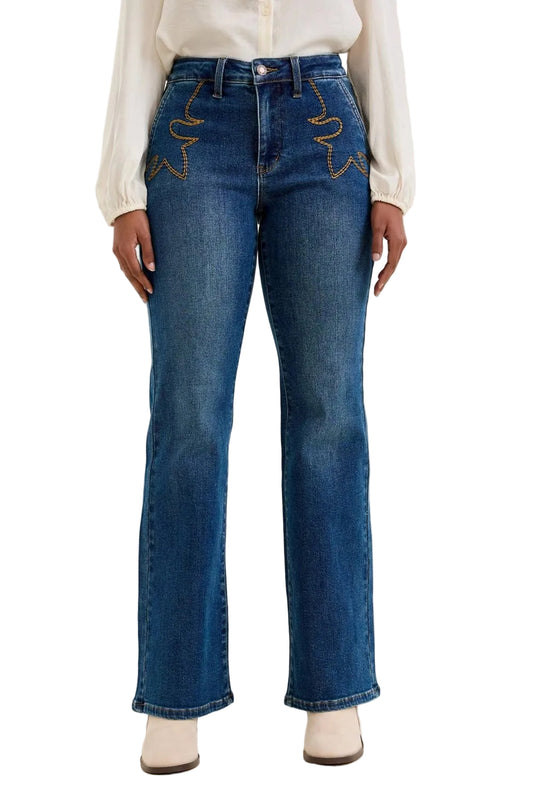 MR TC DAISY Bootcut w/ Cowboy Boot Stitching