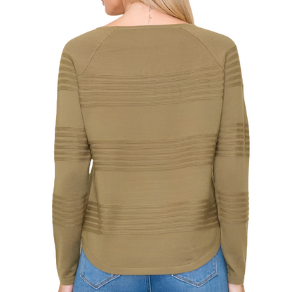 Olive Crew-Neck Sweater