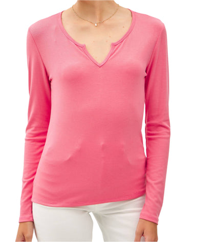 Coral Pink Soft LBL Basic Knit Tee